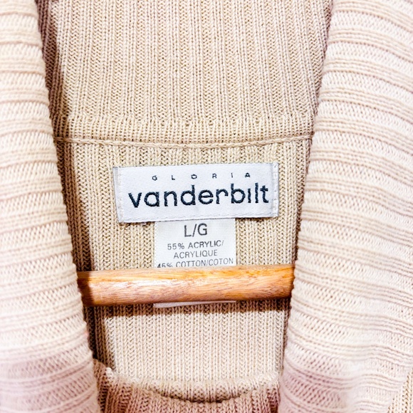 GLORIA VANDERBILT Vintage beige ribbed tank top - Picture 6 of 6